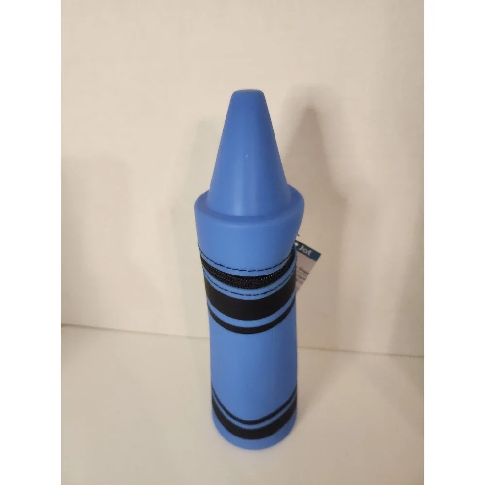 Crayon Shape Rubber Pencil Pouch - NEW